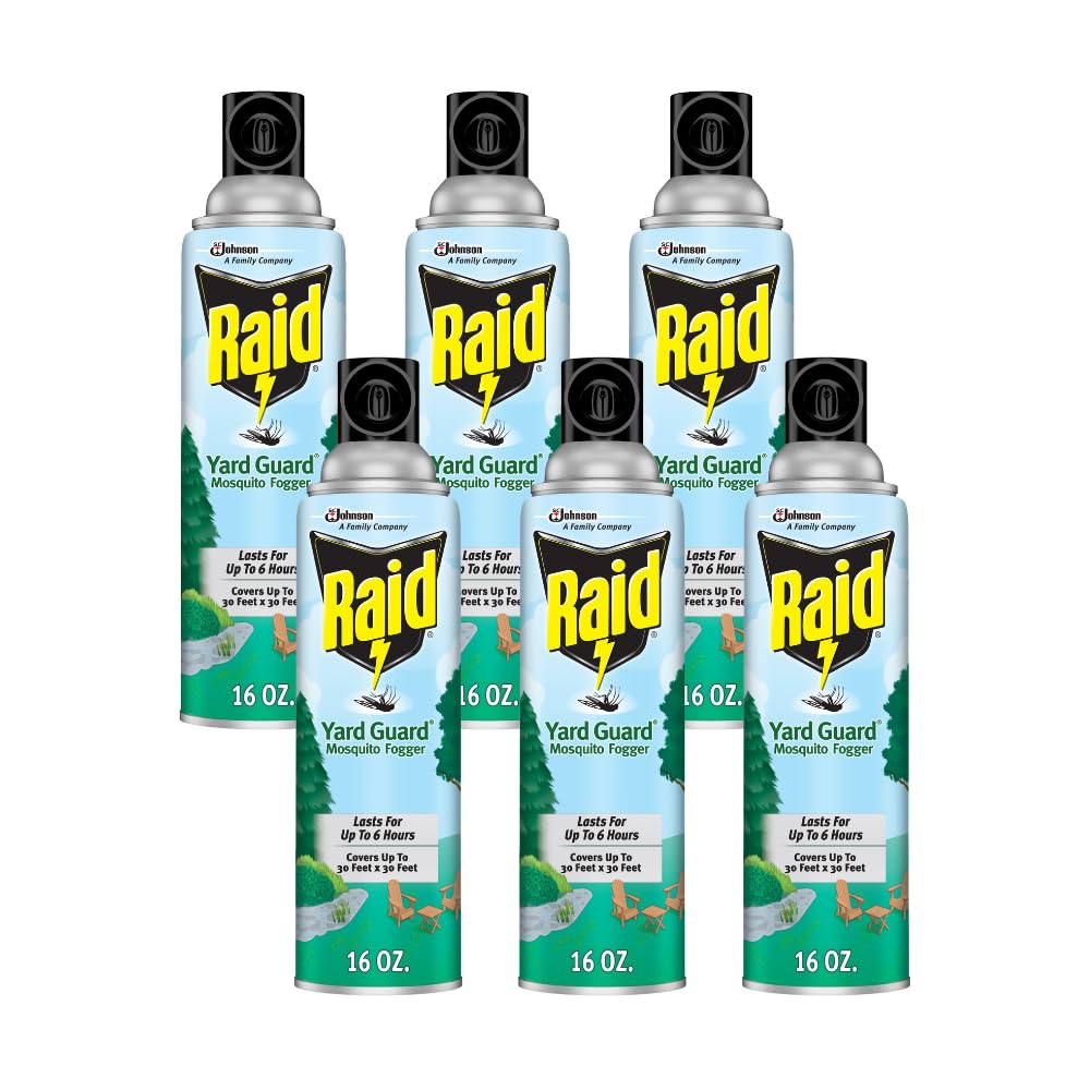 Raid Yard Guard Mosquito Fogger 16 Ounce (Pack of 6)