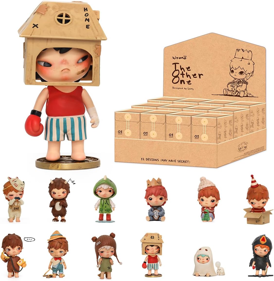 POP MART Hirono The Other One Blind Box Figures, Random Design Box Toys for Modern Home Decor, Collectible Toy Set for Desk Accessories, 12PC