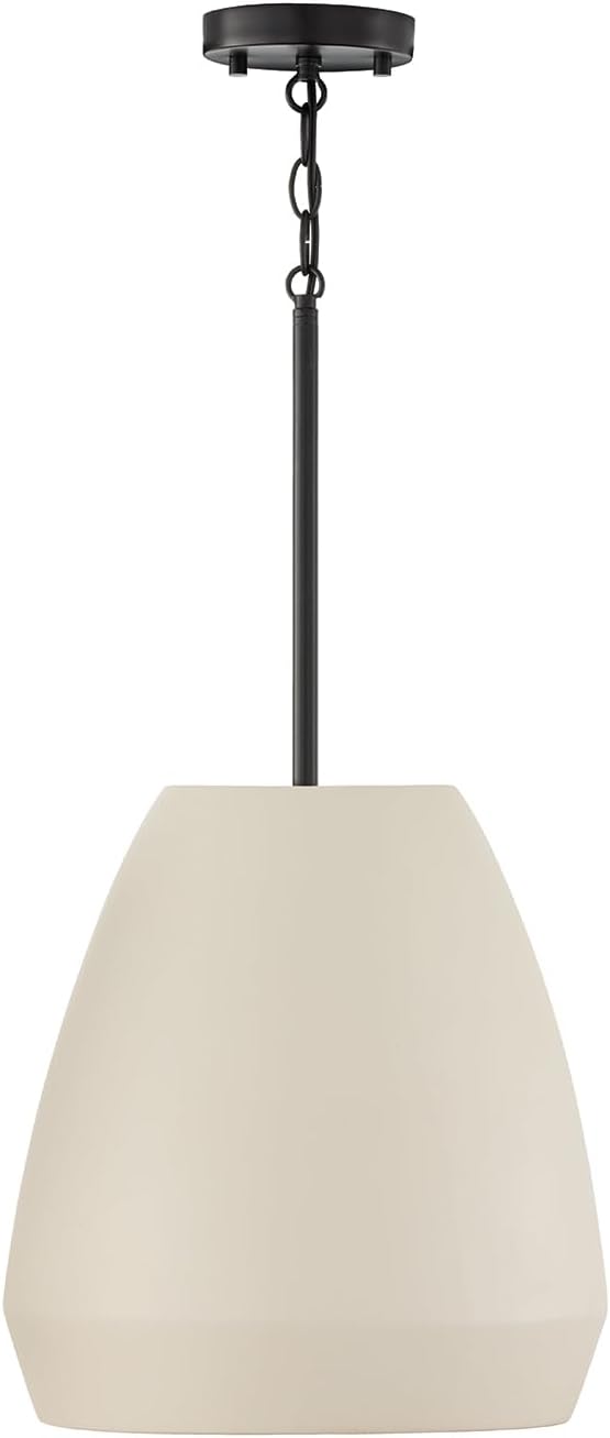 Capital Lighting 354211IV Della Handcrafted Terracotta Pendant Ceiling Light, 1-Light 100 Watt, 16
