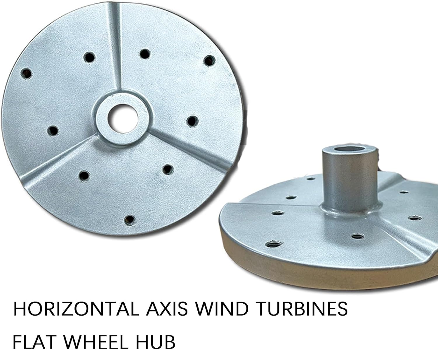 3 Blades Wind Turbine Hub DIY Windmill Accessories Horizontal Axis Wind Turbine Flat Hub Aluminum Alloy Wind Turbine Flange