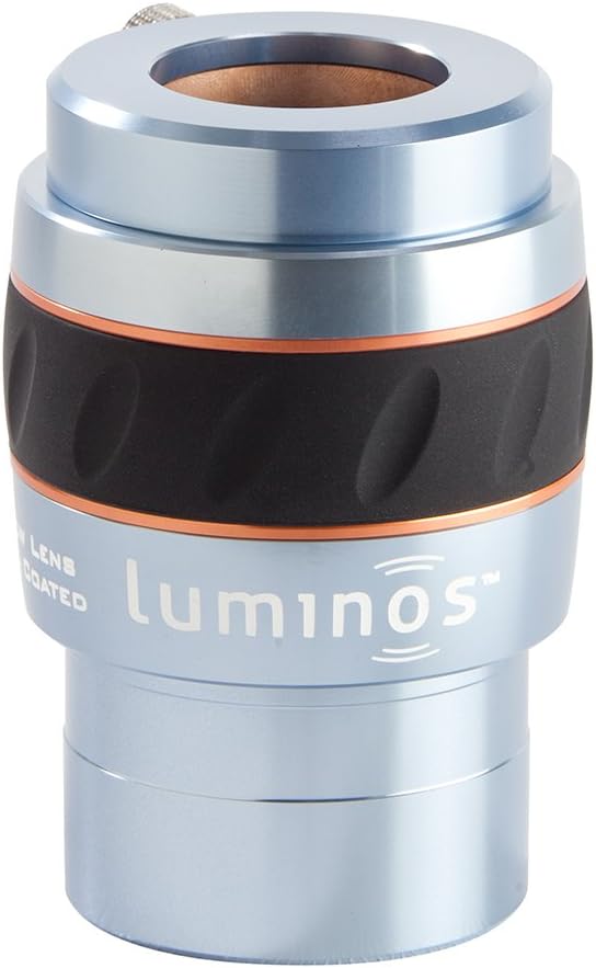 Celestron 93434 Luminos 23mm Eyepiece (Silver/Black) & 93436 Luminous 2-Inch 2.5X Barlow Lens (Silver)