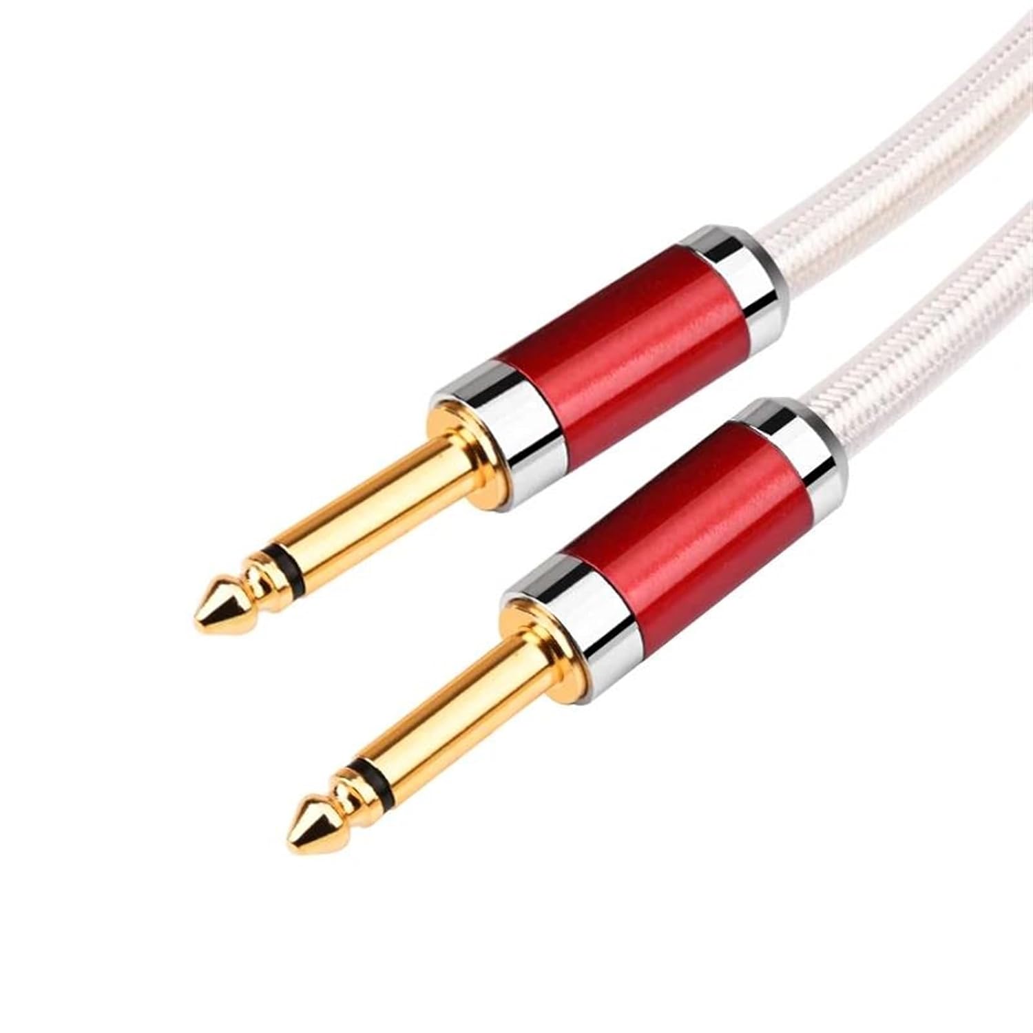 Pro Audio Cable 6.5mm Aux Guitar Cable Hi-end 7N OCC Instrument Cable 6.5mm TS Jack Mono Cable For Mixer Amplifier(1.5m)