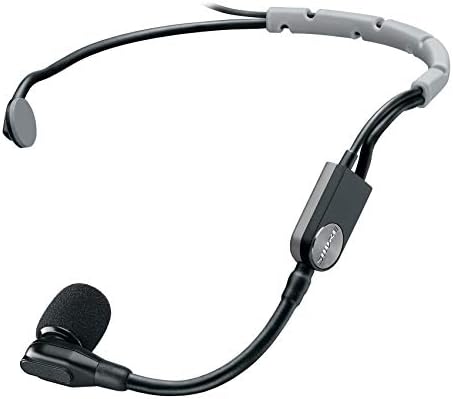 Shure SM35 Performance Headset Condenser Microphone for Hands-Free Audio, for Multi-Instrumentalists and Active Performers, 3-pin XLR Connector, Inline Preamp, Snap-fit Windscreen (SM35-XLR)
