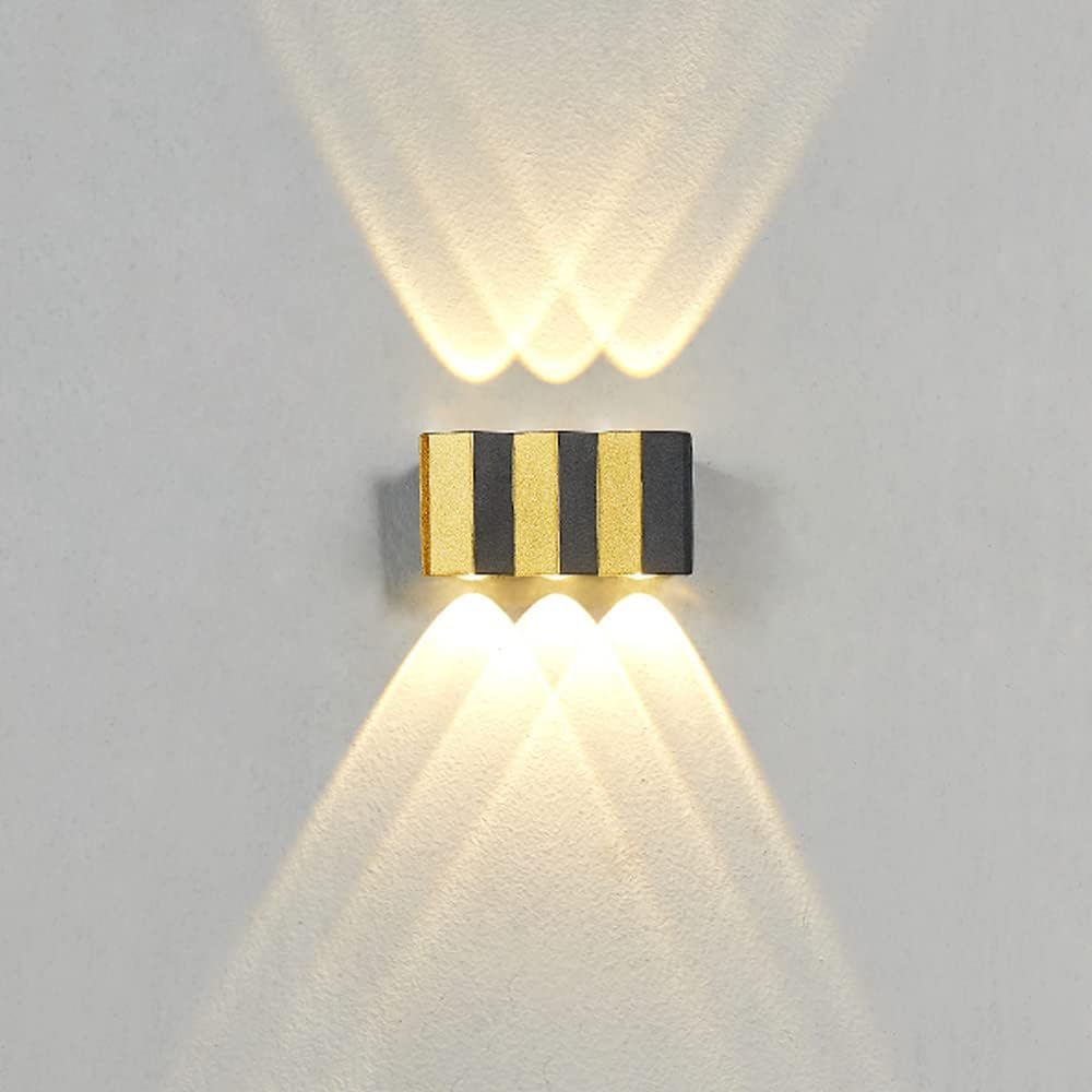 LED Indoor Wall Light, LED Glow Up and Down Wall Light Outdoor Aluminum Waterproof Wall Sconce ETL-Listed Exterior Front Door Porch Light Fixtures for Outdoor Indoor Garden Hallway Yard ( Size : 13x7c