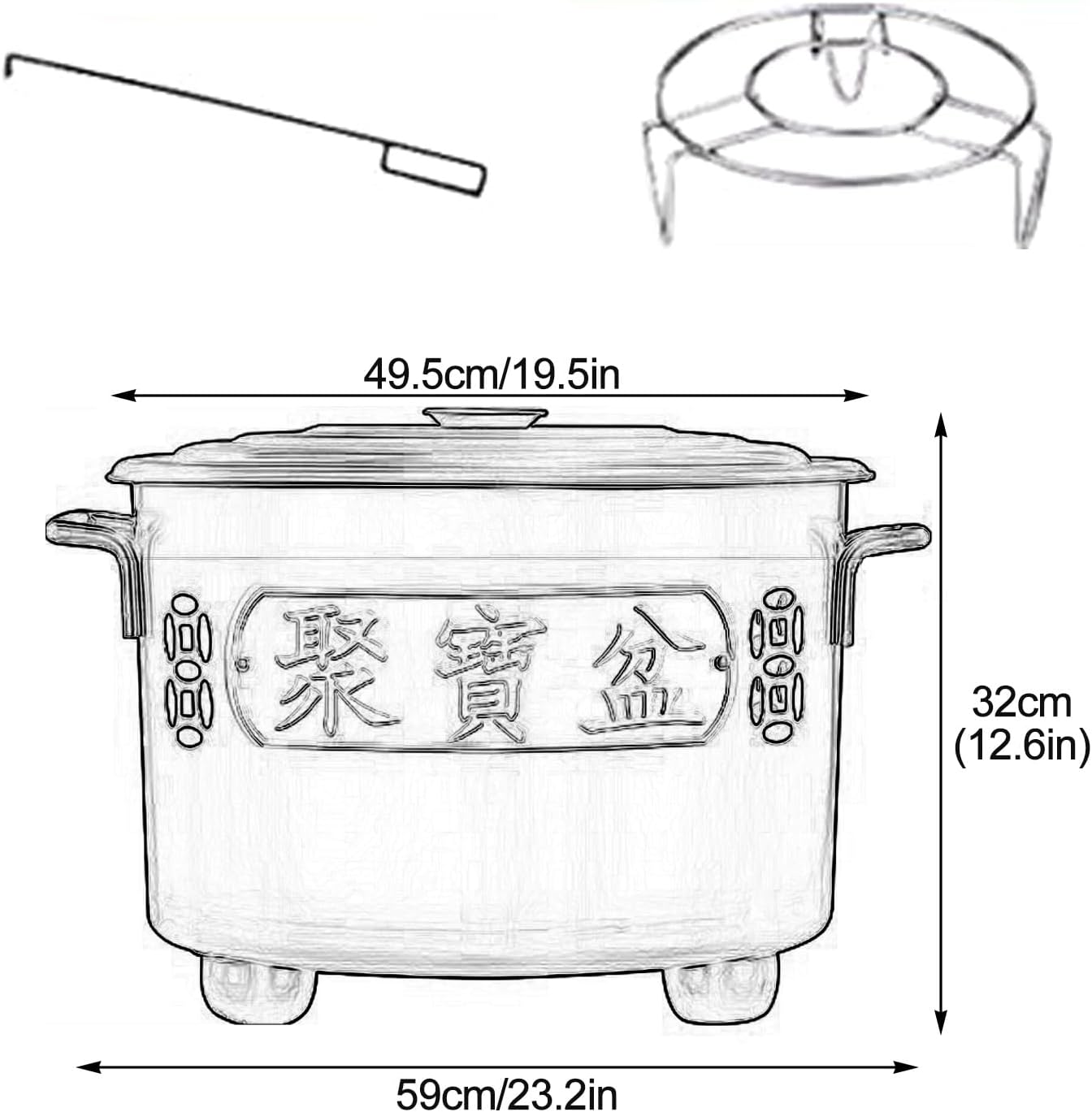 Stainless Steel Burn Barrels, Incinerator, Outdoor Fire Pit for Wood Rubbish Leaves Cardboard Joss Paper Money