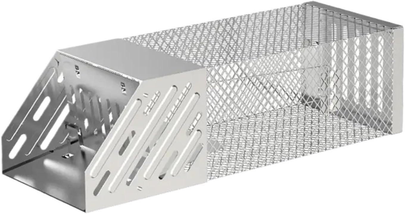 Automatic Household Mousetrap Mousetrap Metal Mousecage Self-Locking Mousetrap Household Appliance Live Mousetrap