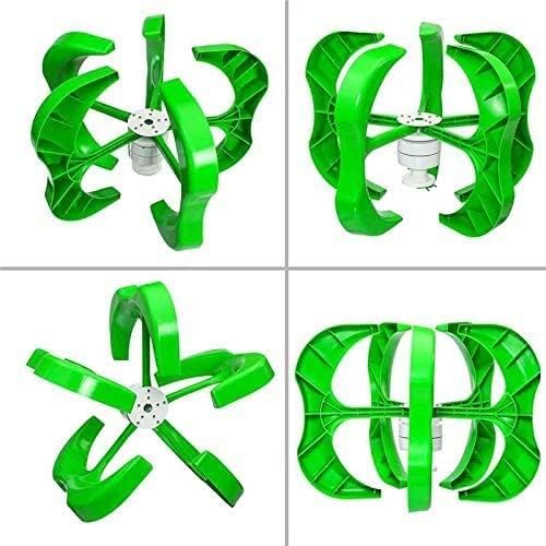 LiuSj JUnSt Vertical Wind Generator,10000W Wind Generator 5 Blades Generator 12/24V/48V Lantern Wind Turbine Vertical Axis