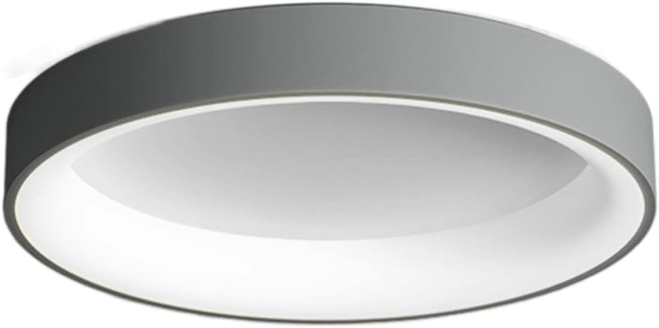 Round Metal Led Ceiling Light Coloraron Style Ceiling Decoration Lighting Fixtures 3000-6000K Dimmable Flat Saving Ceiling Lamp Close to Ceiling Lights for Living Room Bedroom/Blue(Natural)