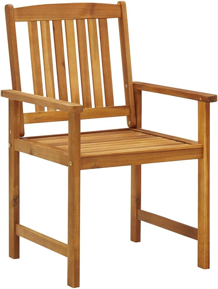 Patio Chairs with Cushions,Outdoor Chairs,Garden Chairs,Lawn Chairs,Camping Chair,Barbecue Chairs,Dining Chairs,Armchair,for Outdoor,Fire Pit,Deck,Lawn,Outside,Garden,2 pcs Solid Acacia Wood