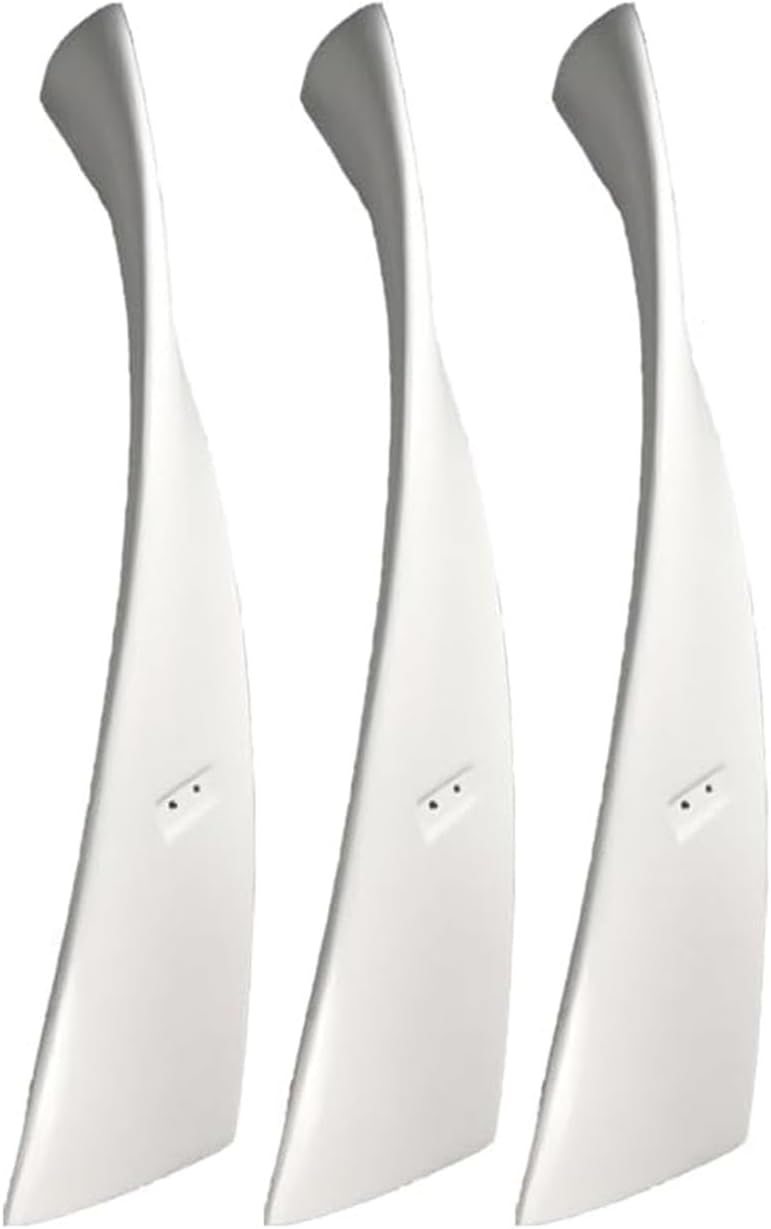 White Windmill Blade Vertical Axis Wind Turbine Generator Blades for All DIY Wind Power Projects(3 Pieces)