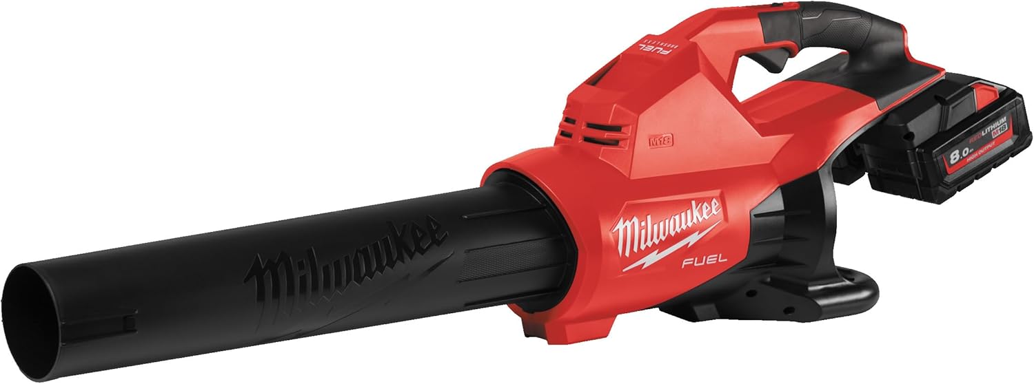 Milwaukee M18 Fuel Battery Leaf Blower M18F2BL-802, 2 x 8.0 Ah High Output + Charger