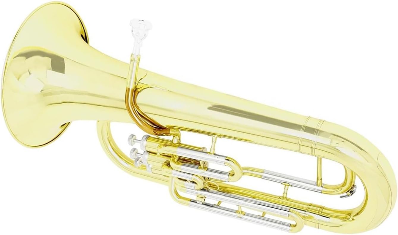 Bb Euphonium 3 Key Vertical Valve Gold Lacquer Case Euphonium All-brass Instrument