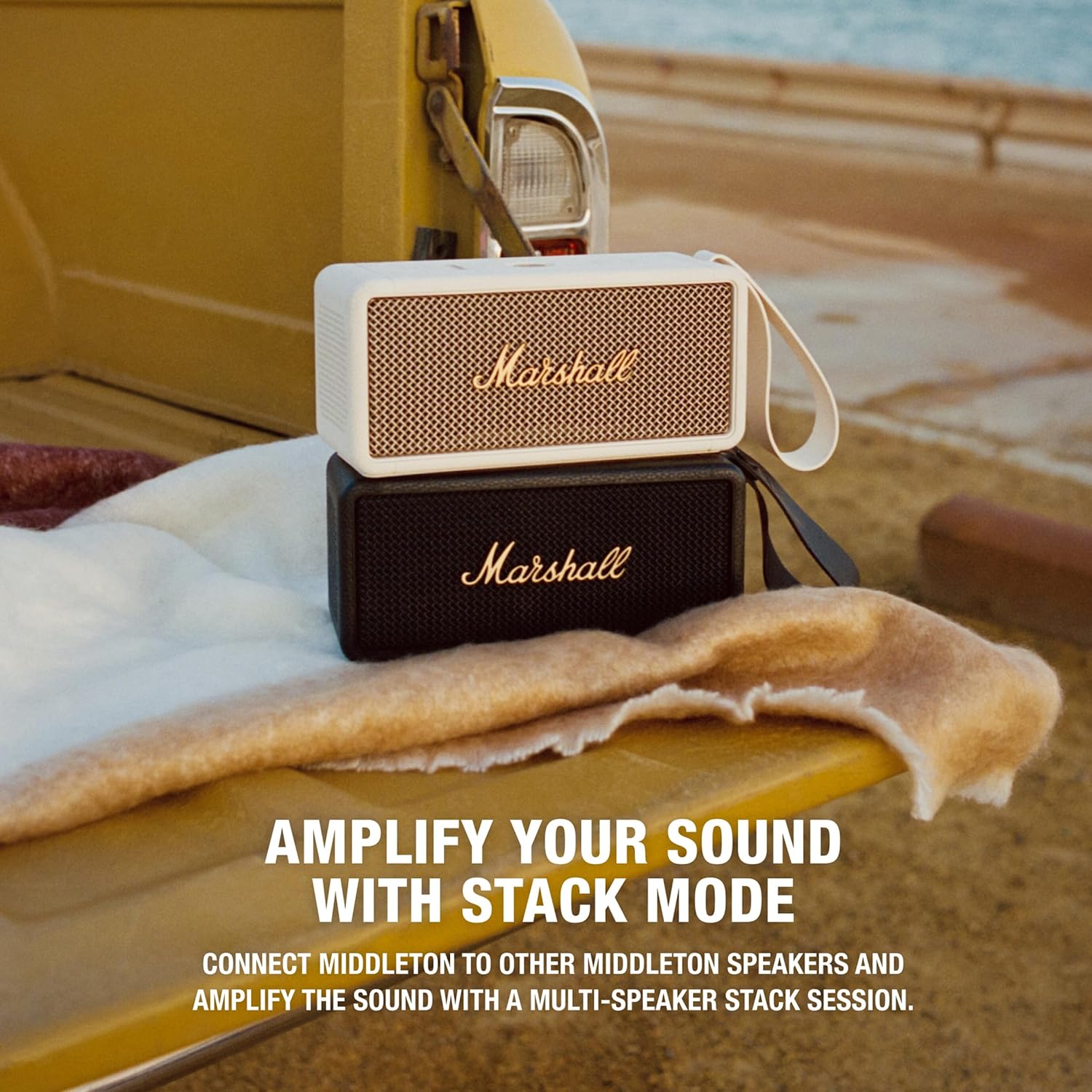 Marshall Middleton Portable Bluetooth Speaker - Cream