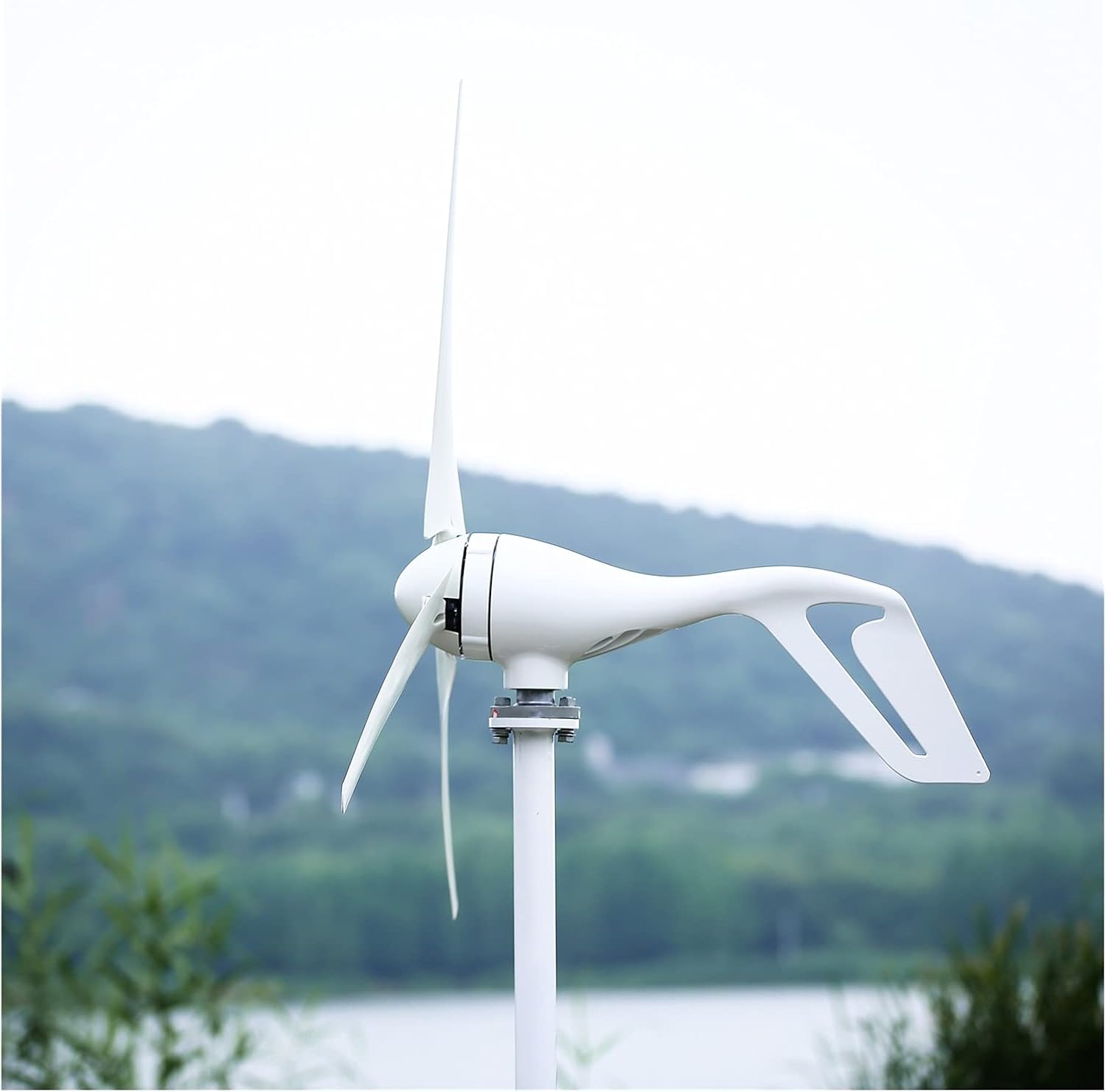 Industrial Wind Turbine Generator 400W AC12 24V 5 Blades Wind Turbine Generator for Power Generation Solar and Wind Power Parts(5 Blades,Free Controller_24)