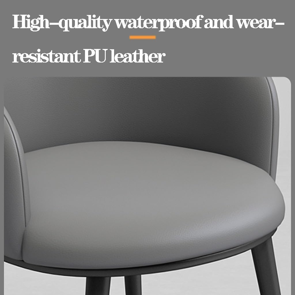 Accent Chairs Living Room Chairs Dining Chairs Faux Leather Armchair Tub Chairs with Comfortable Padded Seat and Metal Legs Dining Lounge Office Reception Furniture (Color : Yellow)