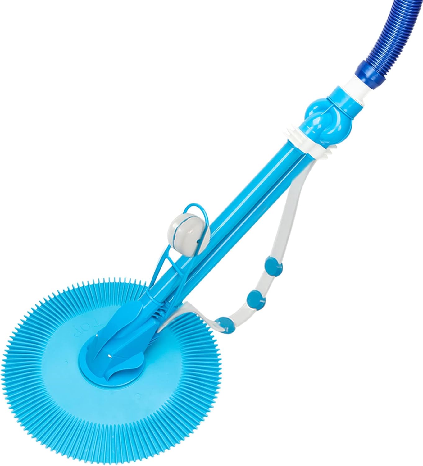 Outvita Automatic Pool Vacuum Cleaner w/ 10 Hose, Powerful Sunction Fit for Above-Ground & Inground Swimming Pool Debris Floor Walls Dirt, Blue