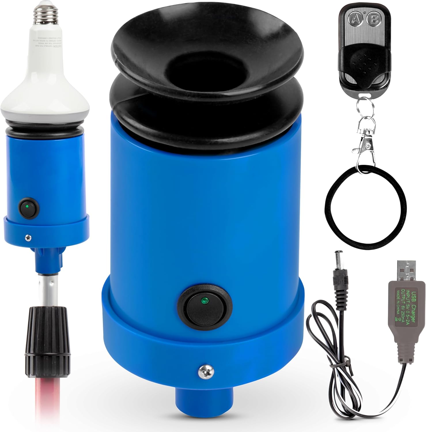 Light Bulb Changer for High Ceilings - Vacuum Operated High Ceiling Light Bulb Changer Tool, Remote-Controlled Bulb Changing Kit (Pole not Included)