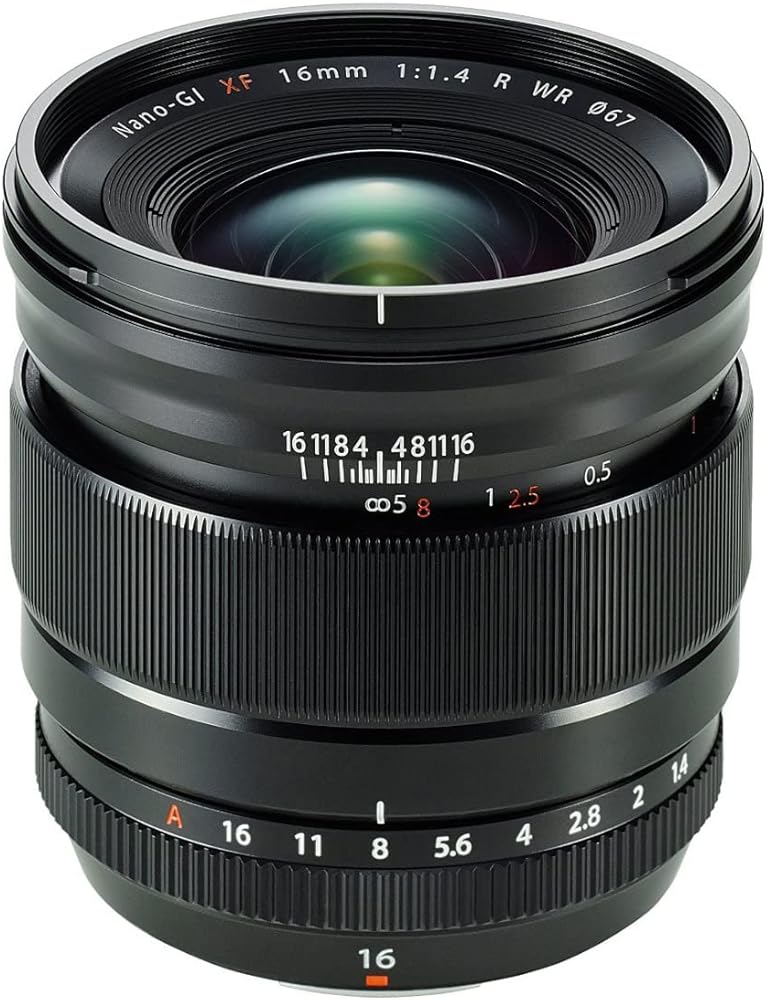 Fujifilm Fujinon Lens XF 16mm F1.4 R WR, Black