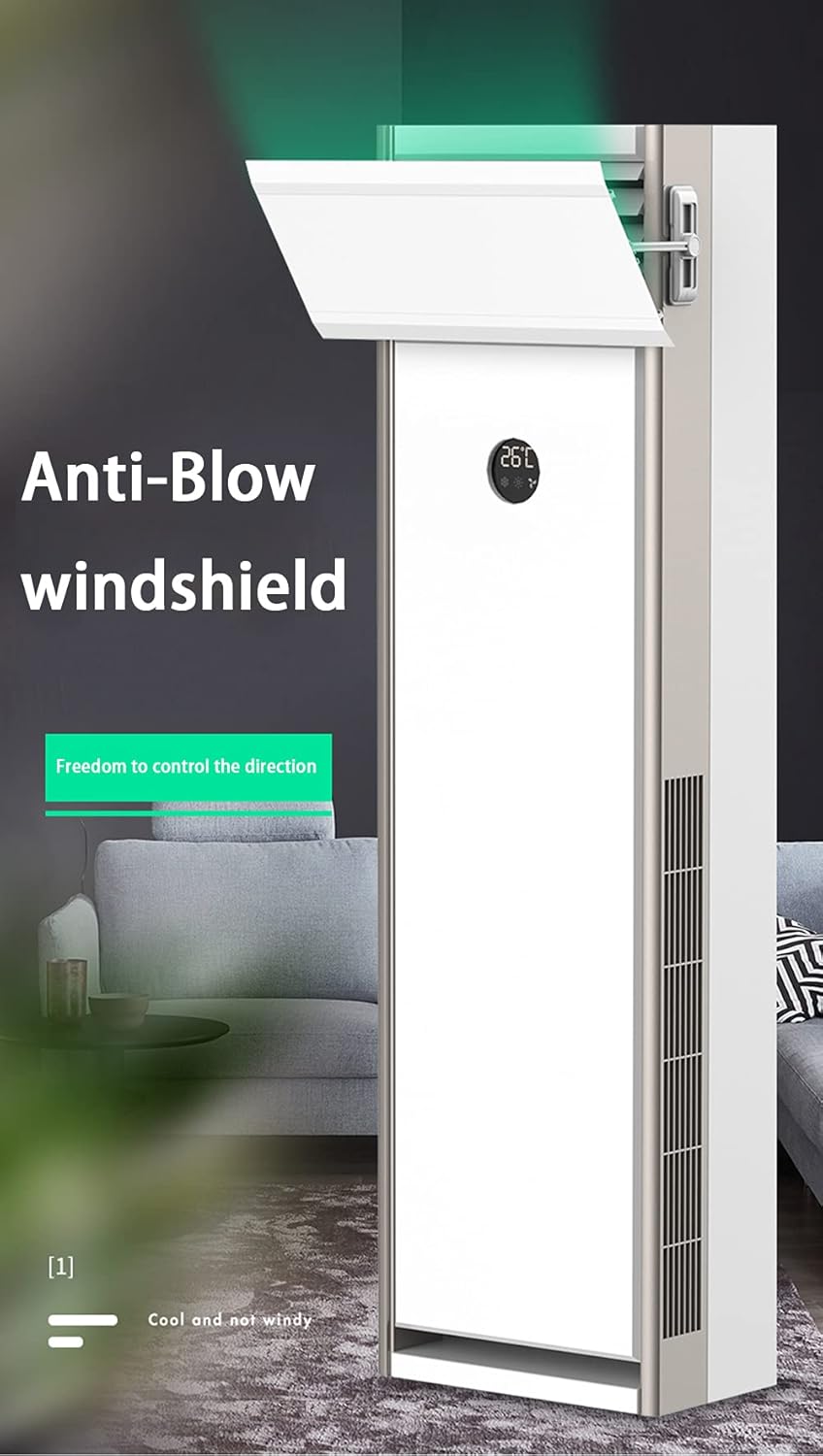 Air-Conditioning Wind Deflector, Vertical Air-Conditioner for Home and Office Anti-Straight Blowing Air Outlet for Cabinet Cooling and Heating,3060CM