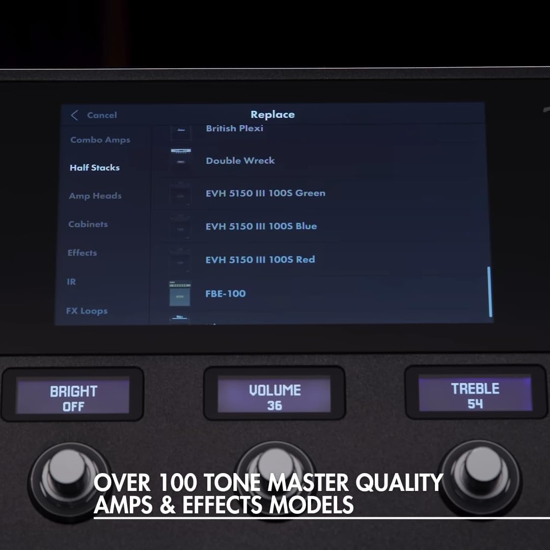 Fender Tone Master Pro Multi-Effects Guitar Pedal Workstation Bundle with 2 x Tone Master FR-10 120V 1000 W Class-D Power Amp and 2 x 25-Feet XLR Male to Female Microphone Cable (5 Items)