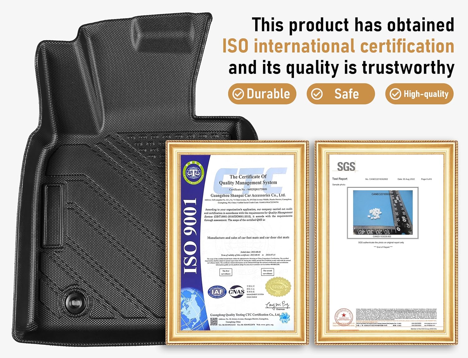 Floor Mats for Chevy Equinox 2025-2026/GMC Terrain (Not for EV),All Weather Protection Custom Floor Mats Trunk Cargo and Car Windshield Cover Set for Chevy Equinox Accessories