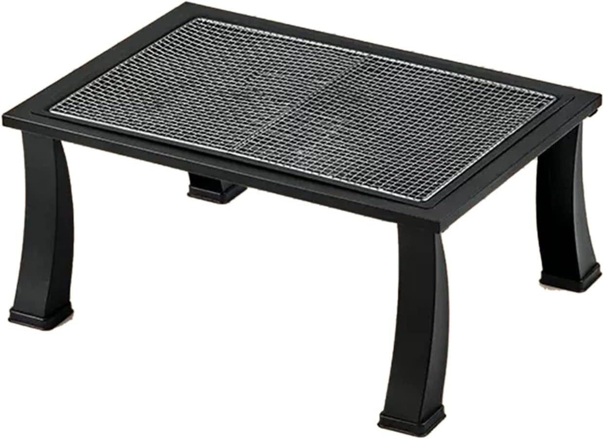 Barbecue Table Barbecue Rack Table Outdoor Heating Carbon Stove Barbecue Table Fireplace Tea Cooking Household Indoor Grill Fireplace Grill Table(B)