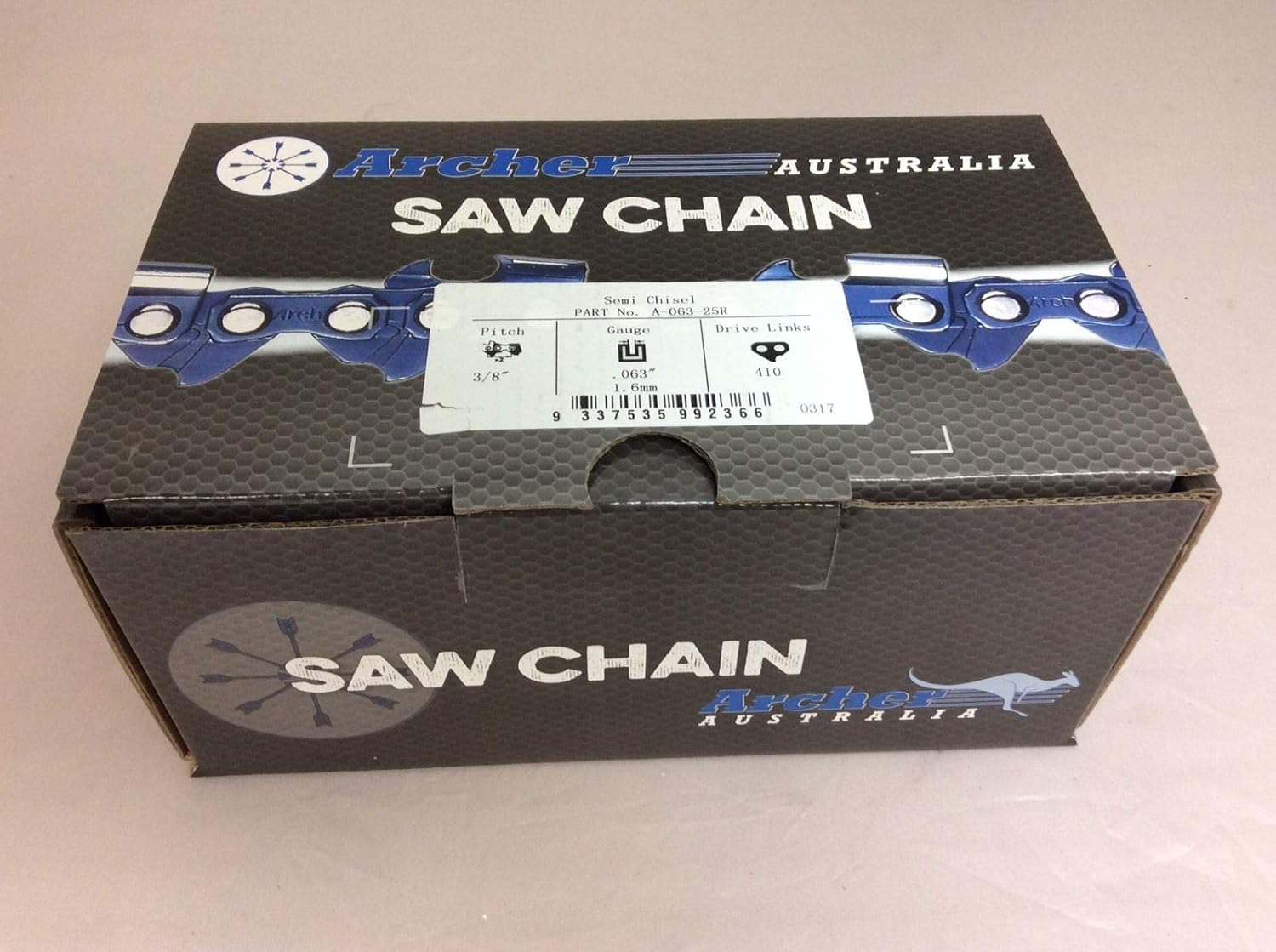 Archer Chainsaw Chain 25ft Roll 3/8