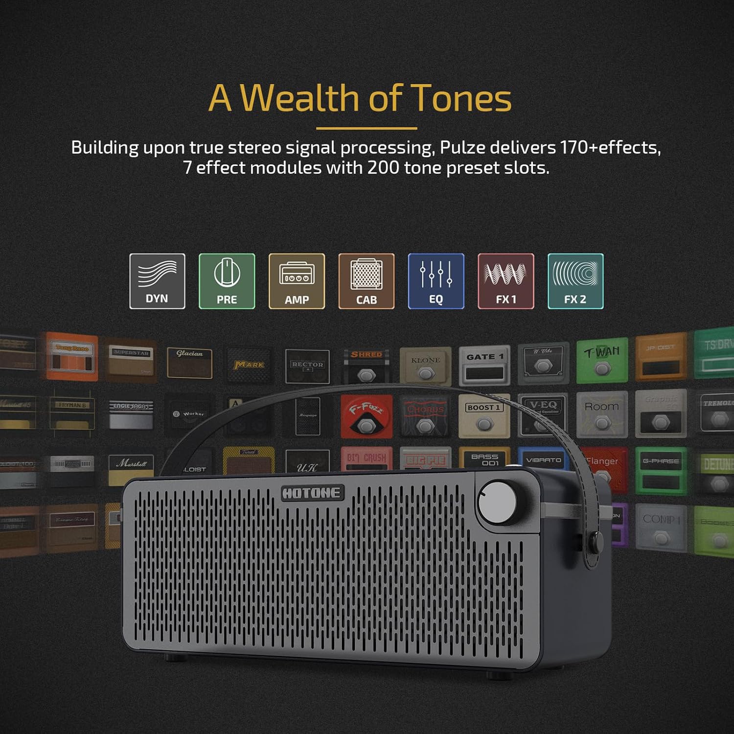 Hotone Pulze 30-watt Portable Modeling Amplifier - Eclipse