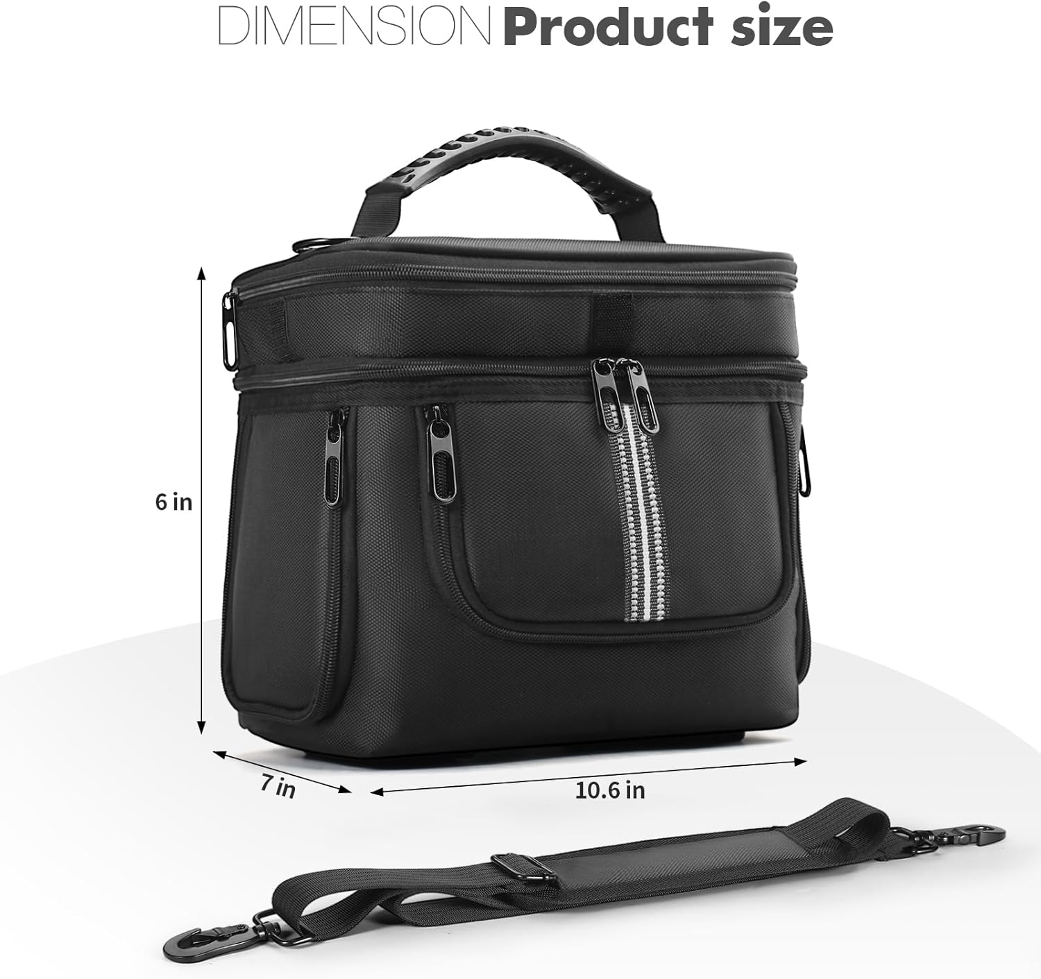 Carrying Case Compatible with BLUETTI 100 W 200W Solar Panel and BLUETTI AC2A Power Station Generator Protective Shoulder Bag Storage Cover