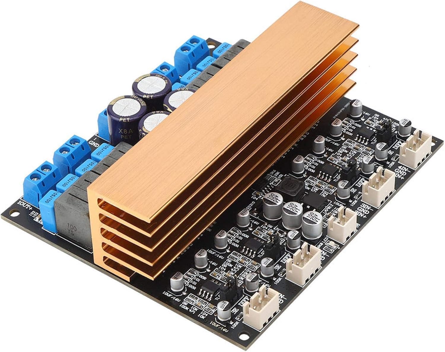 4-Sound Channel Digital Amplifier Board Practical High-Power Tpa3255 Amplifier Module Class D Amp Module Audio Parts with Simple Installation for Sound System Speaker DIY