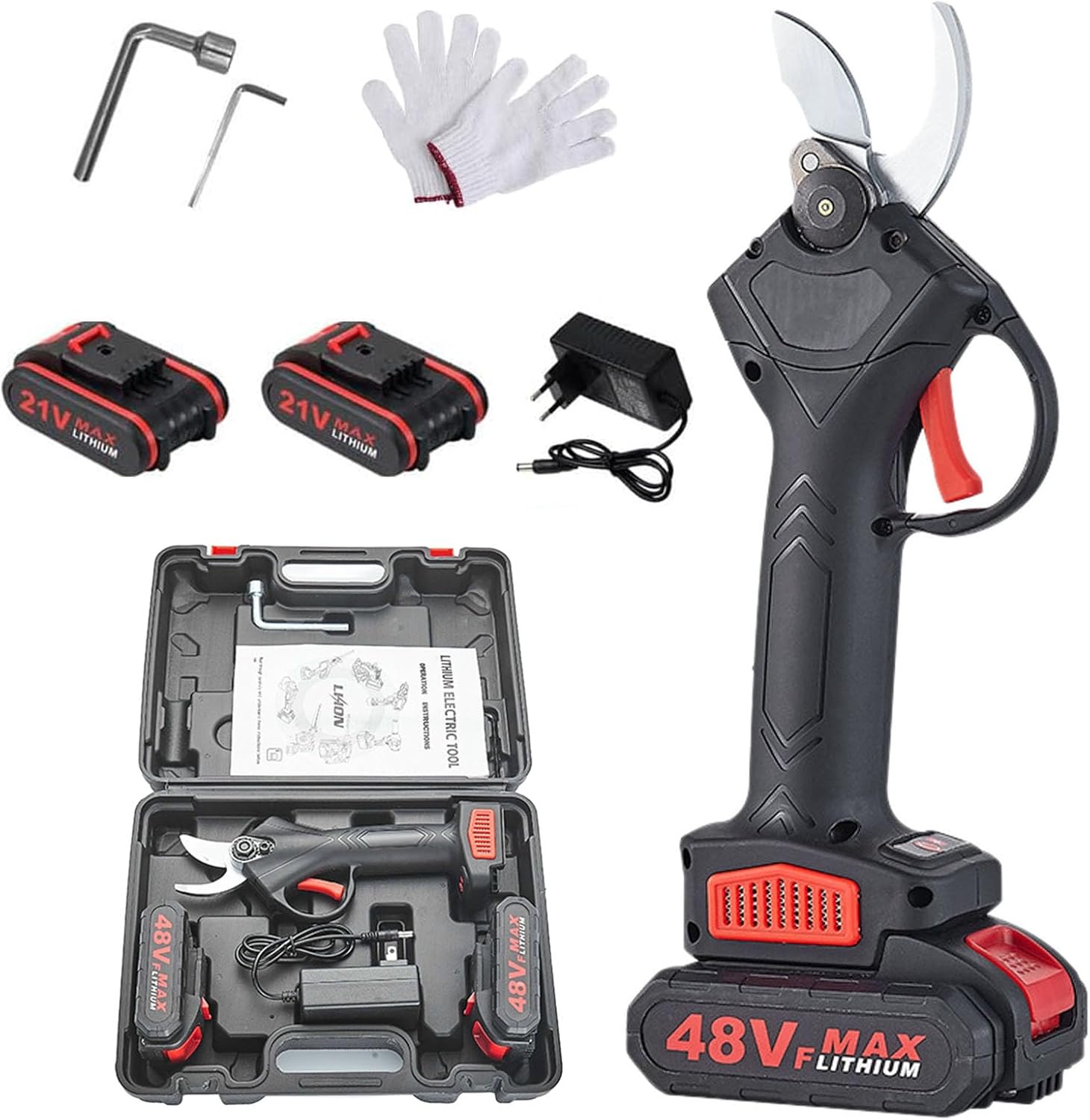 Tacsaw Power Shears - 2025 Upgraded Electric Pruning Shears for Gardening, Tacsaw Pruner, 1.2