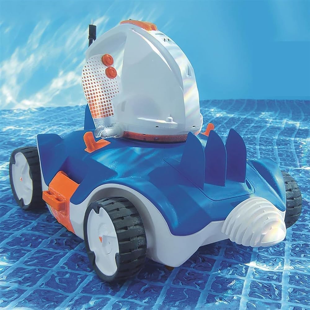 Robotic Pool Cleaners,Obotic Swimming Pool Cleaner for Above Ground Pools up to 33 Feet, Automatic Pool Vacuum Max 90 Mins Working Time, Self-Parking