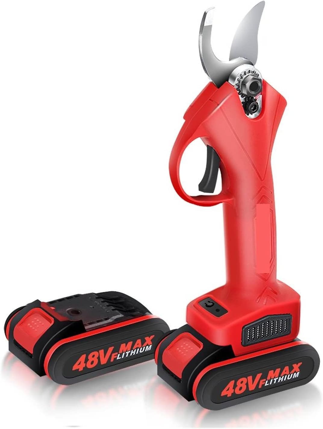 Cordless Pruner Electric Pruning Shear Efficient Tree Bonsai Pruning Branches Cutter with 2pc Lithium-ion Battery