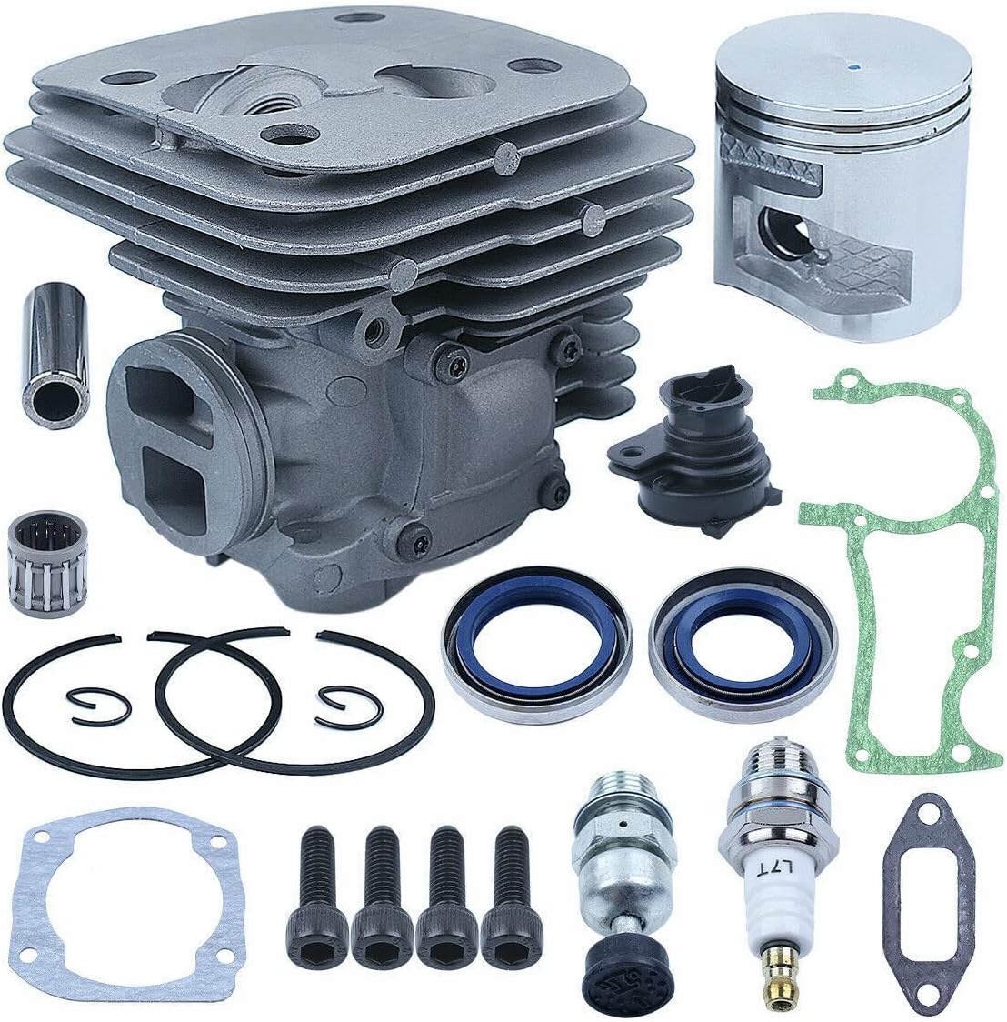 Replace Parts for Machine 50mm Cylinder Piston Gasket Kit for Husquarna Chainsaw 365 372XP X-Torq