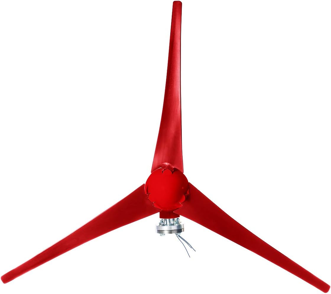 6000W 5 Blades Wind Turbines Generator 12V/24V Option with Wind Controller for Home Camping Streetlight Mounting Accessories,12v,3 Blades