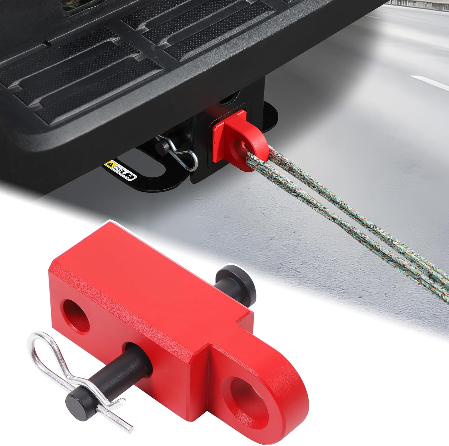 Aunginsy Tow Hitch Receiver Hook with Tightener Compatible with Toyota Tacoma 2024 2025 2026 Accessories, Car Shackle Mount Trailer Hitch Lock Pin Heavy Duty Solid Recovery Towing Kit for Trucks