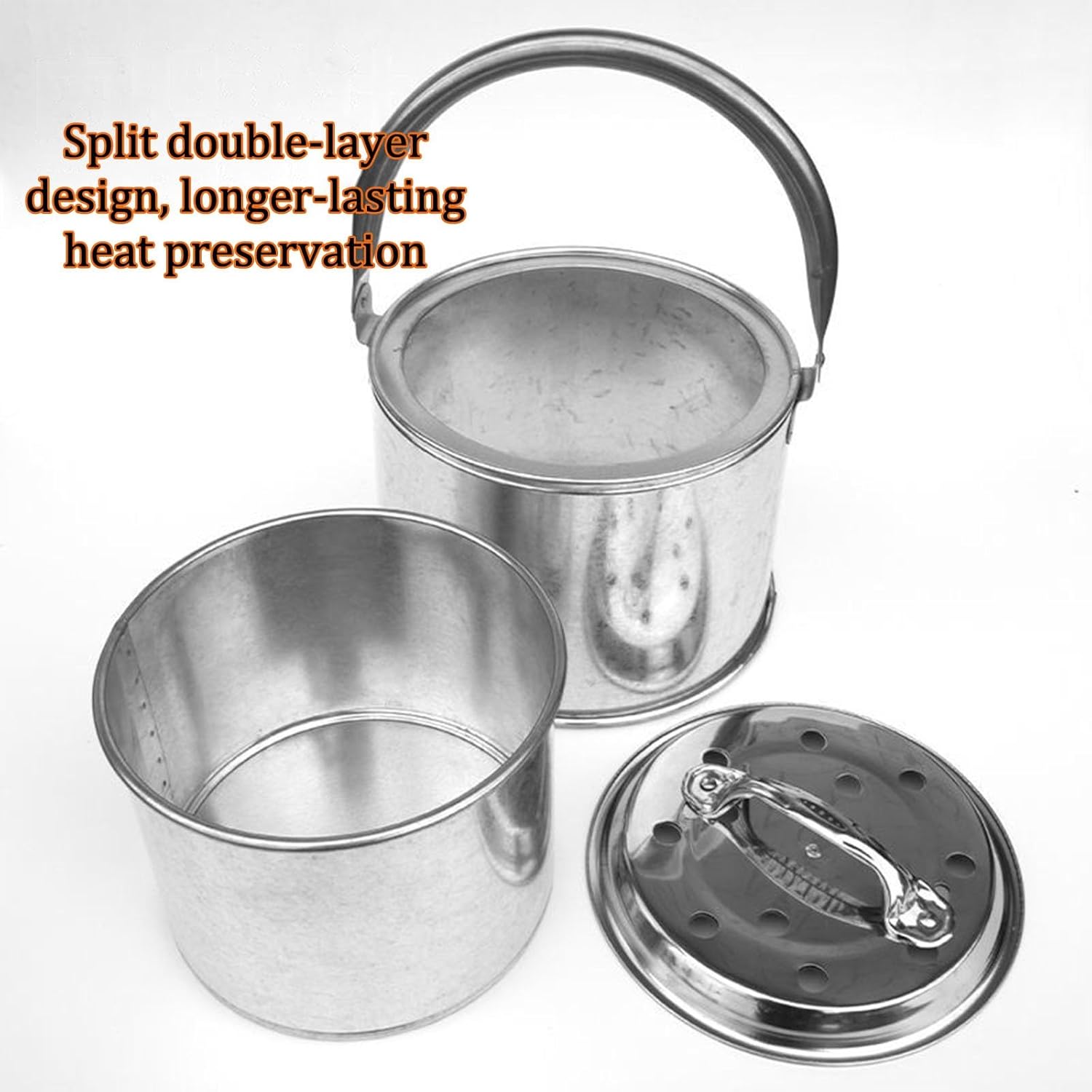 Paper Burner Metal Fire Pits Wood Burning Stove Camping Bonfire Barrel with Lid Burn Barrel for Outside Incinerator Burn Barrel for Paper Leaf Trash.(30.5x16.8CM/12x6.6IN)