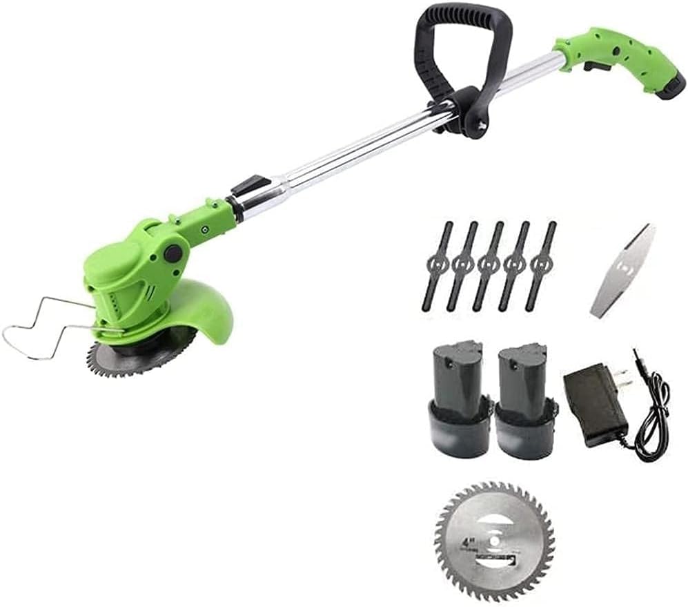 Land Mower Robotic Lawnmower Portable Electric Lawn Mower Agricultural Cordless Weeder Handheld Trimmer Rechargeable Lithium Battery Portable Garden Tool Brushing Machine-12V