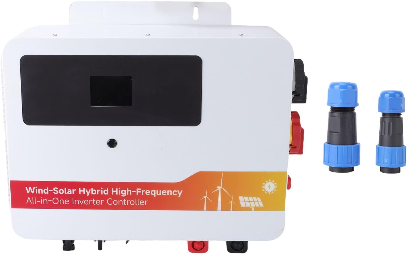 Eujgoov 1000W Solar Wind Controller Hybrid MPPT Charge Controller with LCD Display for Wind Generator Solar System