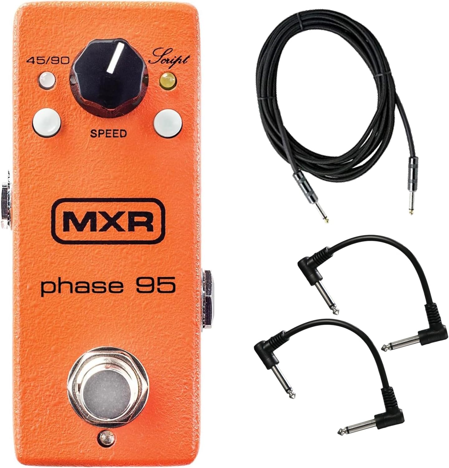 MXR M290 Mini Phase 95 Phaser Effects Pedal for Electric Guitar included 2 x Senor Path Cable and Instrument Cable