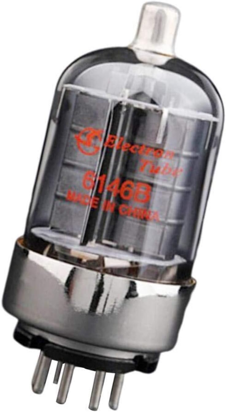 6146B Vacuum Tube Set (2 Pack) - Low Noise High Power for Guitar Amplifiers & HiFi Systems, Durable Metal Construction