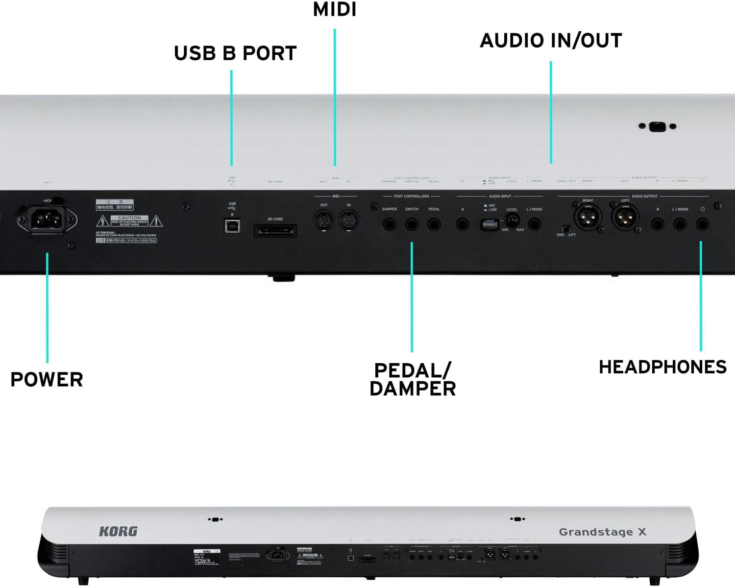 Korg Grandstage X 88-key Digital Piano with Real Weighted Hammer Action