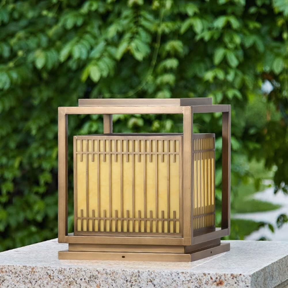 Lighting Lawn Landscape Post Cap Light Square Fence Outdoor Column Lamp Porch Stigma Lamp E26 Waterproof IP54 Outdoor Column Lights for Fence Patio Path