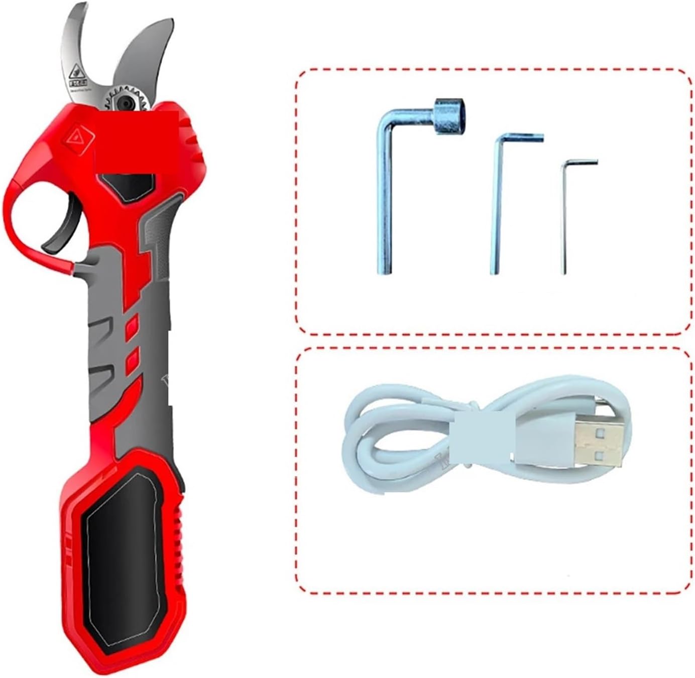 Tree Branch Pruner Electric Pruning Shears 25mm Cutting Diameter Sharp Blade Lightweight Cordless Pruner Handheld Power Pruner for Gardening Tree Shar