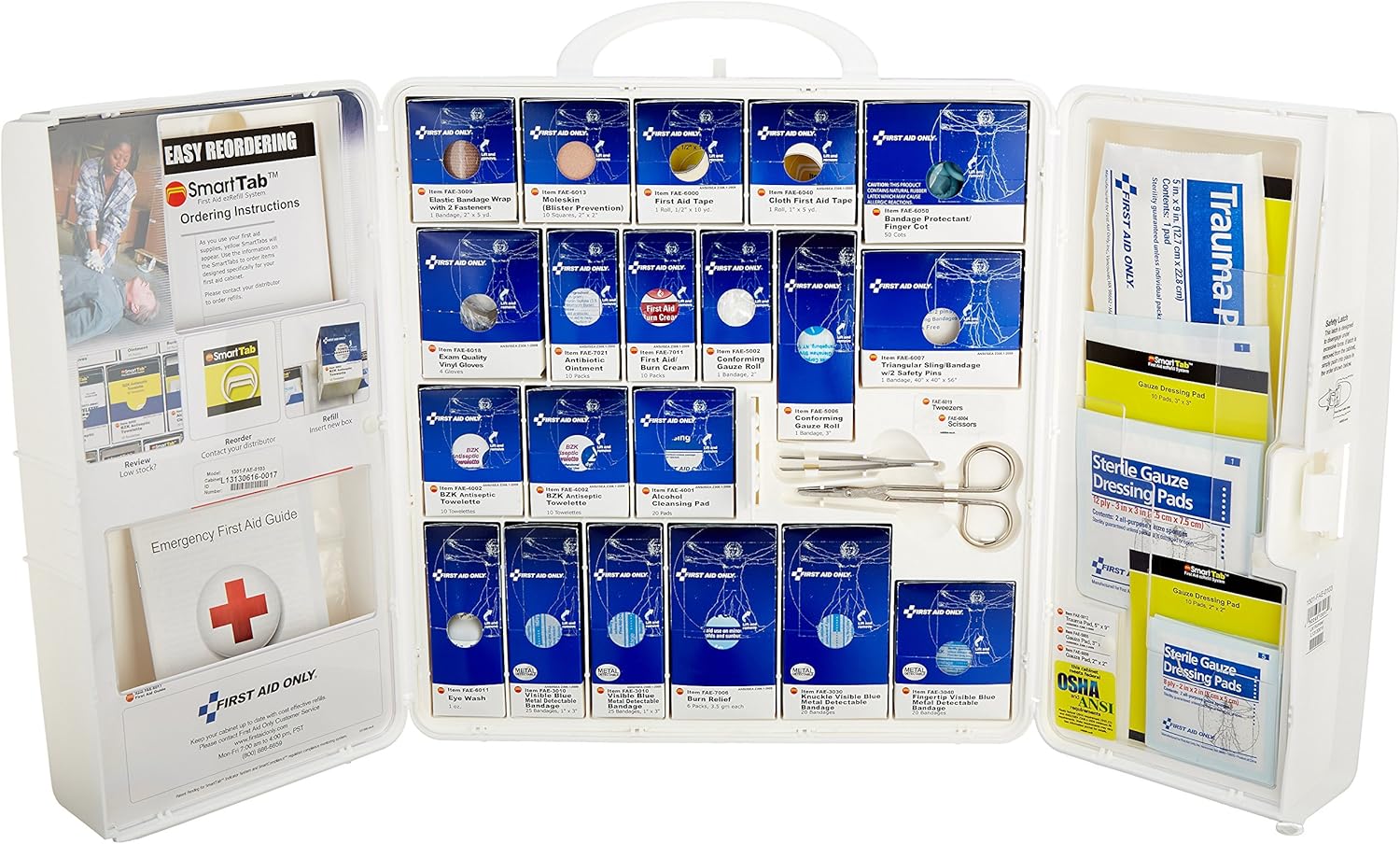 First Aid Only Food Service Industry Cabinet with No Medications-Plastic, Fao Managed Refills, 6.19 Pound