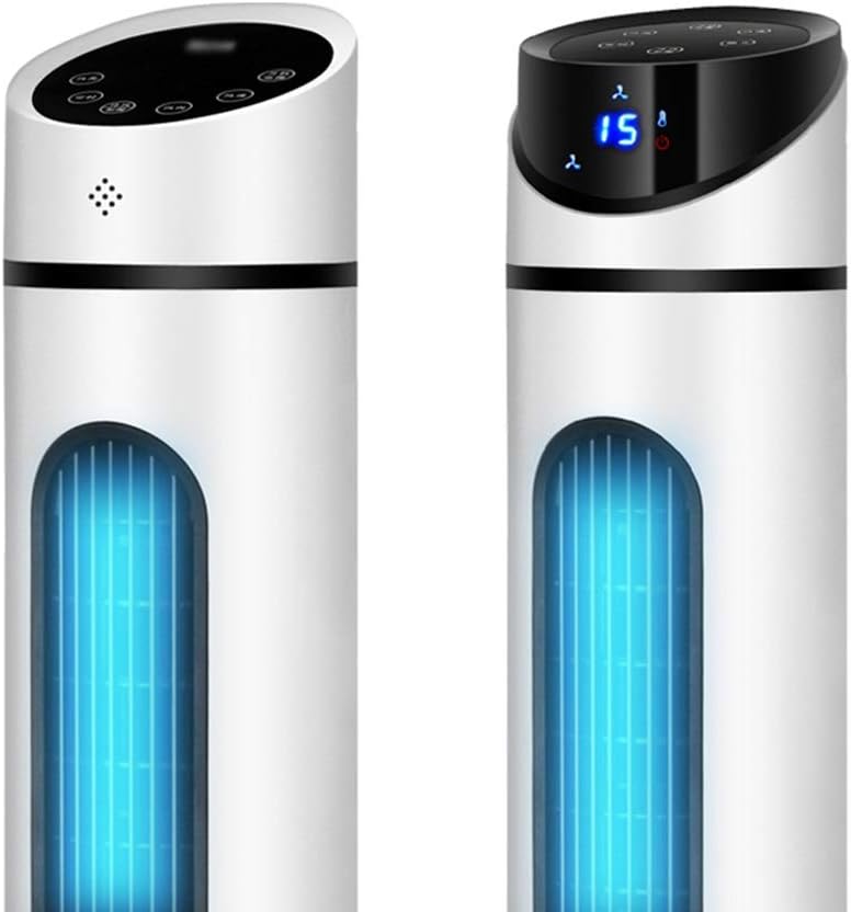 Portable Air Conditioner Fan Tower Airconditoner Conditioner Portable Air Coolers Whit Remote Control 3 Fan Speed Unit Quiet Humidifier Misting Fan (White B) (White a)