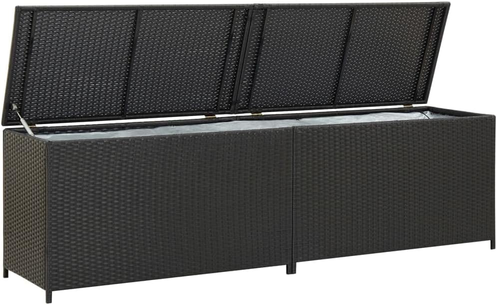 Deck Box Large Outdoor Storage for Patio Furniture, Garden Tools, Pool Supplies, Weatherproof and UV Resistant, Outdoor Backyard Patio Storage Deck Box Container, 78.7