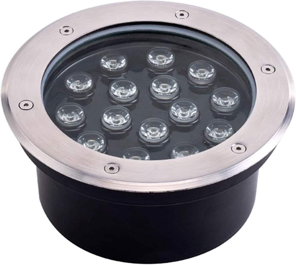 Underground Light LED Walkover Lights High Brightness Color Recessed Ground Spotlight IP67 Waterproof Used to Illuminate The Wall, Terrace, Lawn(Warm White,36W)