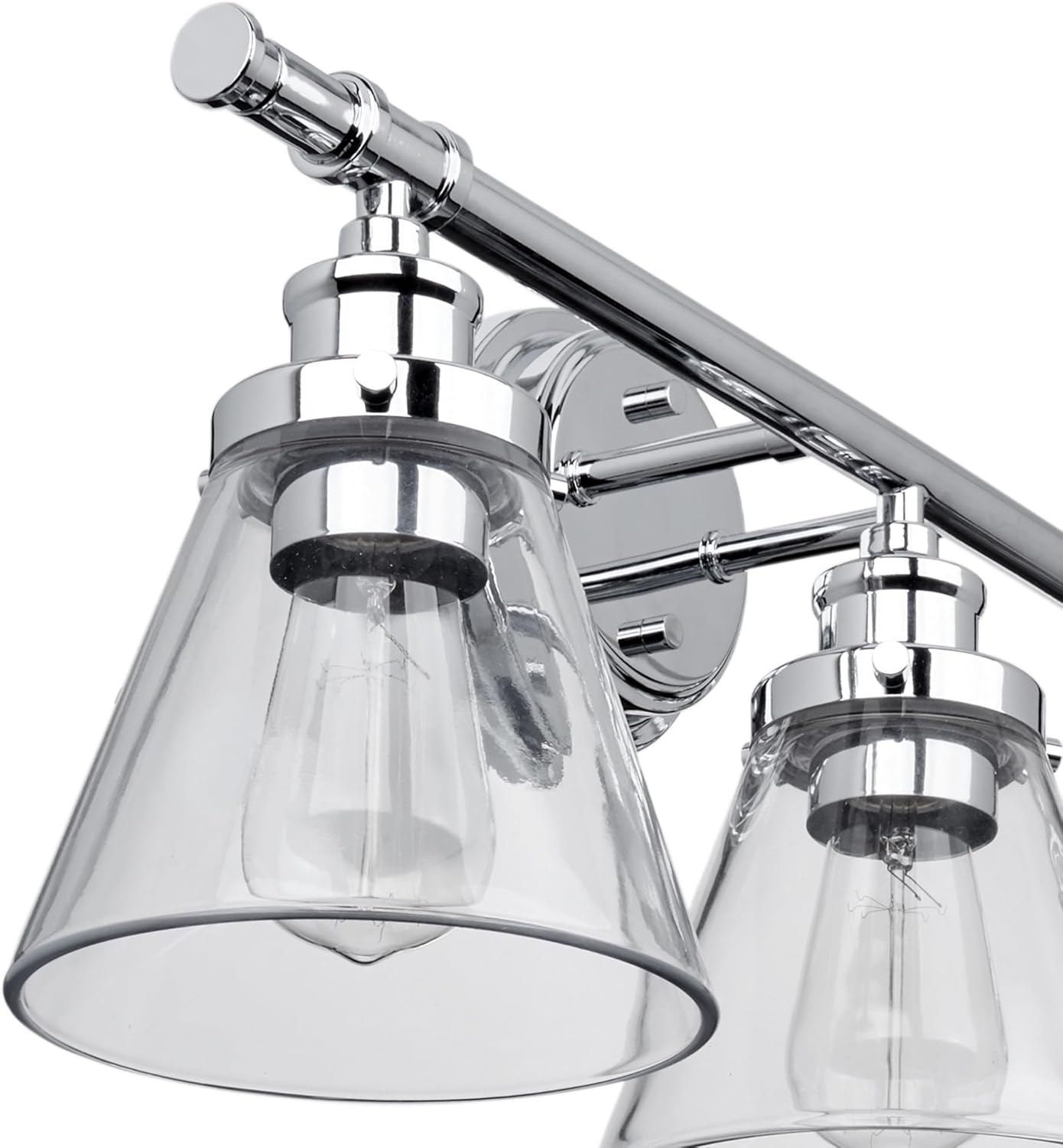 GLOBE Electric 51234 5-Piece All-in-One Bathroom Set, Chrome, 23