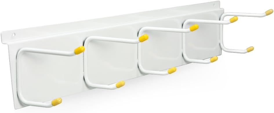 GarageTek Coat & Hat Rack Wall Organizer | Wall Mount Storage Rack | Hat Stand, Coat Rack, Helmet Holder, Slatwall Accessories - Mounts on TekPanel, TekTrak and Most Other Garage Storage Panels